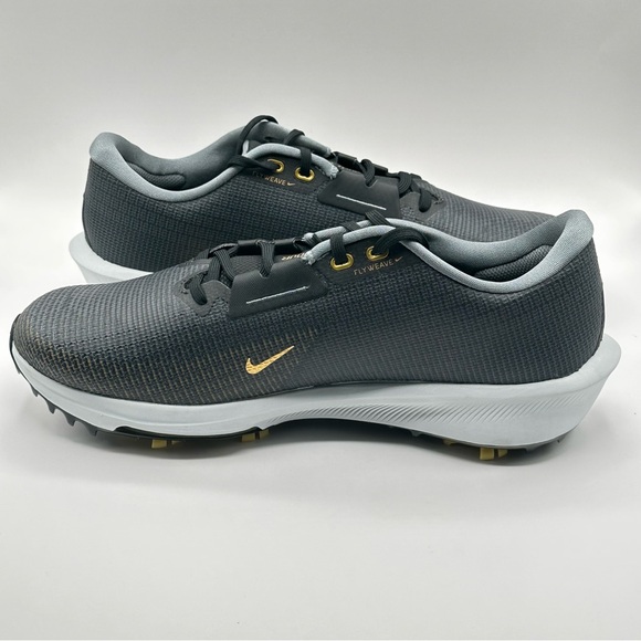 Men’s - Nike Air Zoom Infinity Tour 2 Black Gold Golf FD0217-003 New - Picture 9 of 16